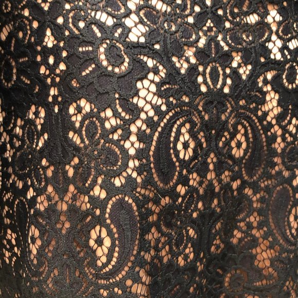 SET BLACK EYELASH LACE LONG TOP BELL MINI SKIRT - Picture 12 of 16